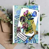 Woodware Clear Singles 3” x 4” Stamp - Sweet Pea - FRM075