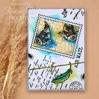 Woodware Clear Singles 3” x 4” Stamp - Empty Postage Stamp - FRM078