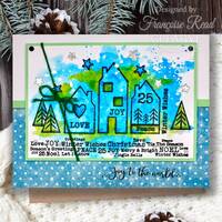 Woodware Clear Singles 3” x 4” Stamp - Nordic Houses - FRM085