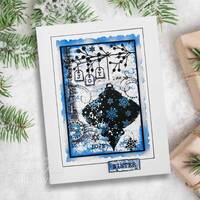 Woodware Clear Singles Winter Bauble 4 in x 6 in Stamp Set FRS1014