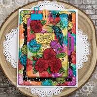 Woodware Clear Singles 4” x 6” Stamp Set - Grungy Borders - FRS10138