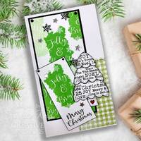Woodware Clear Singles 4” x 6” Stamp Set - Christmas Patches - FRS1064