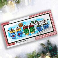 Woodware Clear Singles 8” x 2.6” Stamp - Winter Mittens - FRS426