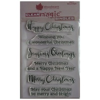 Woodware Clear Stamps Merry and Bright
