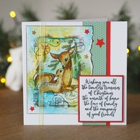 Woodware Clear Stamps Christmas Words