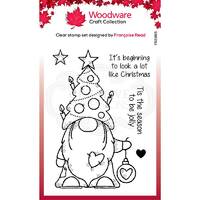 Woodware Clear Stamps Christmas Tree Gnome