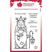 Woodware Clear Stamps Reindeer Gnome