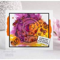 Woodware Clear Singles Bird Circle 4 x 6 Stamp