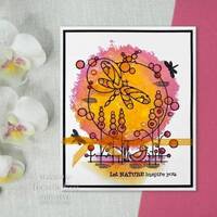 Woodware Clear Singles Dragonfly Pond 4 x 6 Stamp