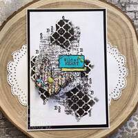 Woodware Stencil - 6in x 6in - Quito - FRST080
