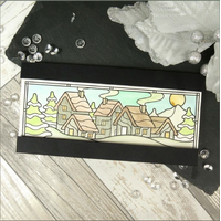 Hunkydory For The Love Of Stamps Snowy Town Stamp
