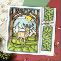 Hunkydory For The Love Of Stamps Wintry Reindeer Stamp