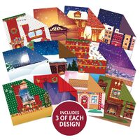 Hunkydory Crafts Happy Town at Christmas 6x6 Paper Pad