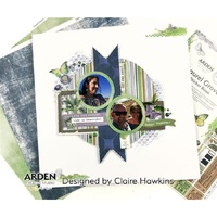 Arden Creative 6”x8” Stencil - Maker Series - Distressed Tiles