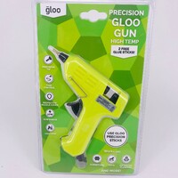 Gloo Glue Gun High Temp with Precision Nozzle + 14 Glue Sticks