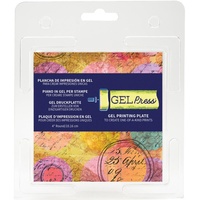 Gel Press PolyGel Plate Reusable Gel Printing Plate Circle 4 Inch