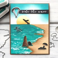 Hero Arts Clear Stamps 6X8 inch Beach HeroScape