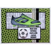 Woodware Clear Stamps Football Boot Soccer