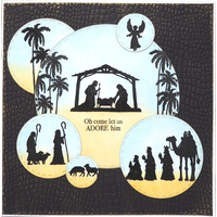 Woodware Clear Stamps Nativity Silhouette