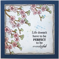 Woodware Clear Stamps Bamboo & Blossom
