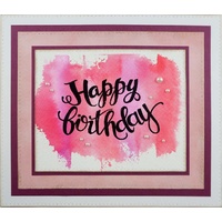 Woodware Clear Stamps Big Birthday Words