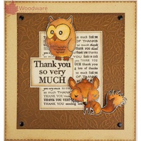 Woodware Clear Stamps Mini Backgrounds Greetings