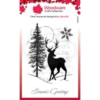 Woodware Clear Stamps Musical Deer