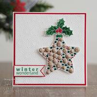 Woodware Clear Stamps Bubble Bauble and Holly
