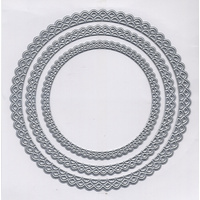 Scrap Dragon Dies Scallop Ribbon Circle
