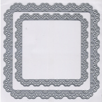 Scrap Dragon Dies Scallop Eyelet Square