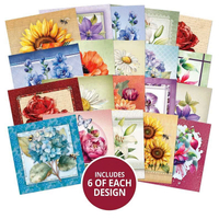 Hunkydory Crafts The Square Little Book of In Full Bloom 5x5 Paper Pad 120 Pages