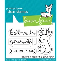 Lawn Fawn Believe In Yourself Stamp+Die Bundle