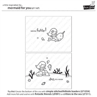 Lawn Fawn Stamps Mermaid for You LF1167 