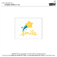 Lawn Fawn Cuts Scripty Smile Die LF1198 