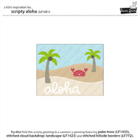 Lawn Fawn Cuts Scripty Aloha LF1431 