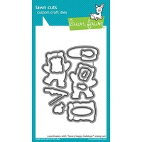 Lawn Fawn Here Beary Happy Holidays Stamp+Die Bundle