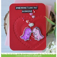 Lawn Fawn Cuts Outside in Stitched Heart Stackables Dies LF1563
