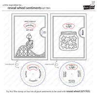 Lawn Fawn Stamps Reveal Wheel Sentiments LF1701