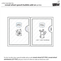 Lawn Fawn Cuts Reveal Wheel Speech Bubble Add-On LF1702