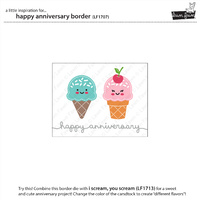 Lawn Fawn Cuts Happy Anniversary Border LF1707