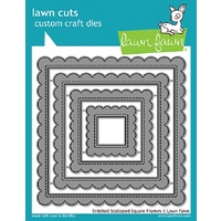Lawn Fawn Cuts Stitched Scalloped Square Frames LF1720
