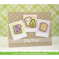 Lawn Fawn Cuts Polka Heart Backdrop: Landscape Die LF1830