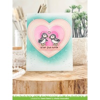 Lawn Fawn Cuts Just Stitching Hearts Dies LF2175