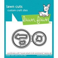 Lawn Fawn Reveal Wheel Circle Sentiments Stamp+Die Bundle