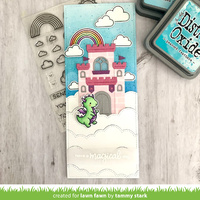 Lawn Fawn Cuts Puffy Cloud Backdrop: Portrait LF2352