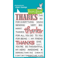 Lawn Fawn Cuts Thanks Thanks Thanks LF2406