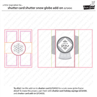 Lawn Fawn Cuts Shutter Card Snow Globe Add-On LF2434