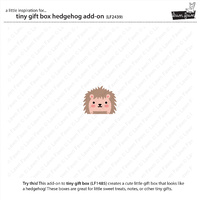 Lawn Fawn Cuts Tiny Gift Box Hedgehog Add-On LF2439
