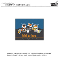 Lawn Fawn Cuts Trick Or Treat Line Border LF2448