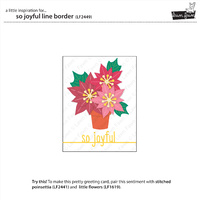 Lawn Fawn Cuts So Joyful Line Border LF2449